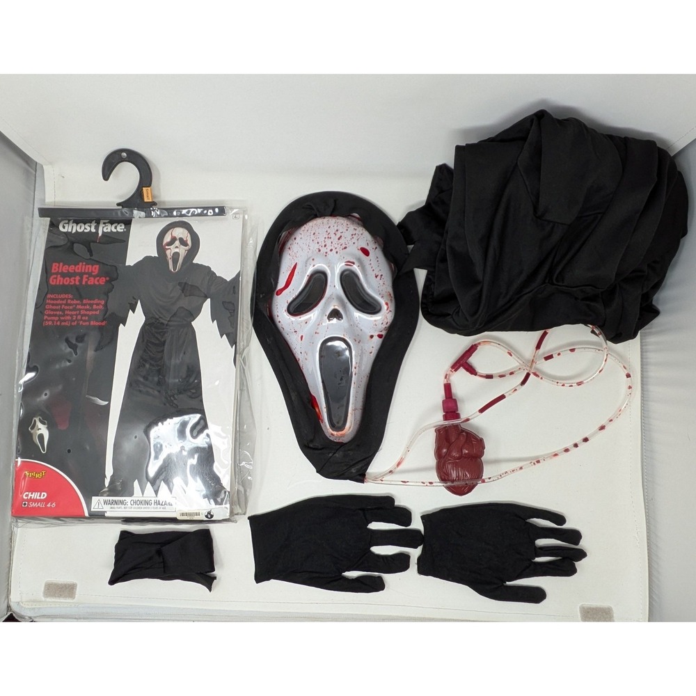 Scream Bleeding Ghost Face Child Costume Small S 4-6 Halloween